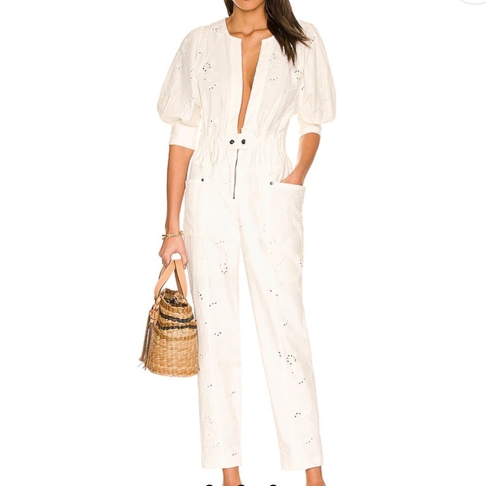Free People We The Free Loving You Jumpsuit in Ivory size XS